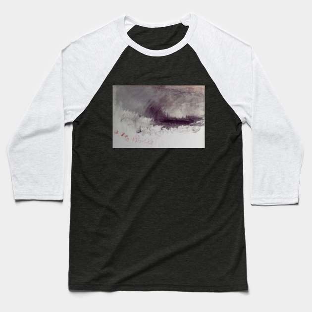 A Cloudy Sky Baseball T-Shirt by Art_Attack